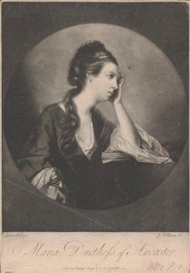メアリー・バーティ (旧姓パントン) アンカスター公爵夫人とケスティーブン公爵夫人 作： James Watson