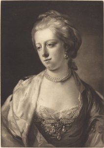 デンマーク女王キャロライン・マチルダ王女 作： James Watson after Francis Cotes