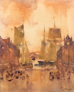 インハーバー（水彩画 作： James Watterston Herald