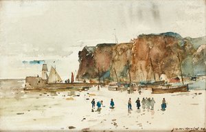 海景（鉛筆と水彩） 作： James Watterston Herald