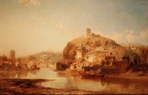 ライン川沿いのカッツ城 作： James Webb