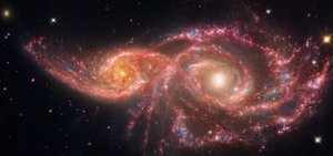ハッブル、銀河のペアを調べる 作： James Webb Space Telescope (NASA)