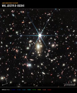 日の出アーク（NIRCam画像） 作： James Webb Space Telescope (NASA)