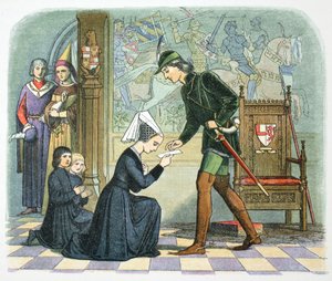 イングランドのエドワード 4 世とレディ エリザベス グレイ、1464 年から 1864 年 作： James William Edmund Doyle