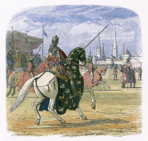 リチャード2世がヘレフォードとノーフォークの決闘を止める 作： James William Edmund Doyle