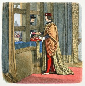 フランスのピキニーでのイングランドのエドワード4世とフランスのルイ11世の会談、1475年1864年 作： James William Edmund Doyle