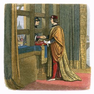 ペッキニーでフランスのエドワード4世とルイ11世の会談 作： James William Edmund Doyle