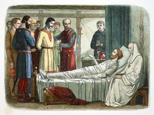 イングランドのリチャード1世が、自分を撃った射手に恩赦を与える（1199年 1864年）。  
