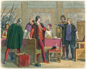 リチャードはヘイスティングスの逮捕を命じた、1864 作： James William Edmund Doyle
