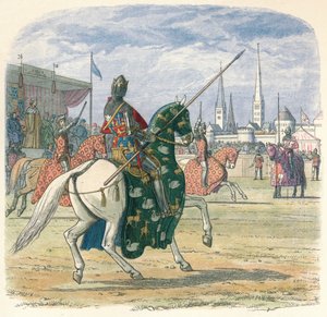 リチャードはヘレフォードとノーフォークの間の決闘を止めます、1398 1864 作： James William Edmund Doyle