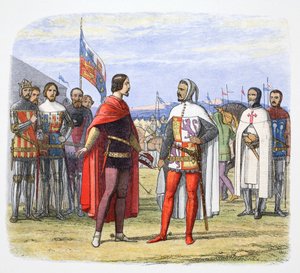 黒太子は残酷なペドロから恩赦を強要します, スペイン, 1367 1864 作： James William Edmund Doyle
