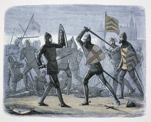 フランス、カレーの包囲戦 1346-1347 1864年 作： James William Edmund Doyle