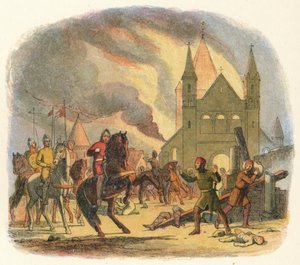 ウィリアムはマンテスで致命傷を負う、1087 1864 作： James William Edmund Doyle