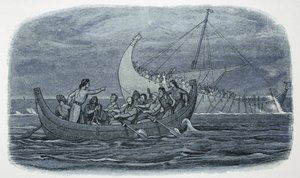 白い船の難破（フランス、1120年 1864年 作： James William Edmund Doyle