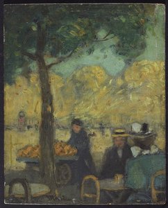 リバーカフェ、1900年頃 作： James Wilson Morrice
