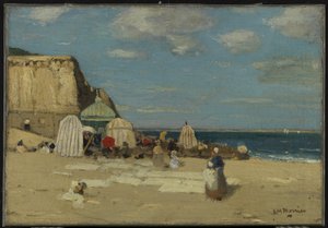 サン・マロのビーチ、1900年頃 作： James Wilson Morrice