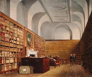 王立図書館の歴史からのキングス図書館、バッキンガムハウス 作： James after Stephanoff
