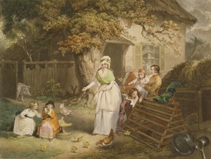 ザシチズンズリトリート、1796年（メゾティントカラー） 作： James after Ward