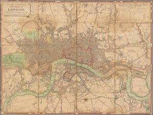 ローリーとホイットルのロンドンの新しい地図とその周辺、＆c。最近の改善を含む