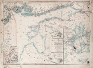フィンランド湾とバルト海の海図 作： James the Younger Wyld