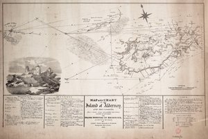 オルダニー島とキャスケットの地図と海図 作： James the Younger Wyld