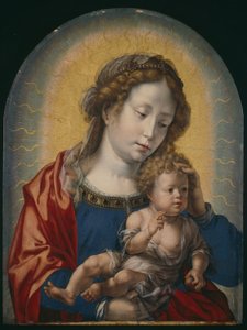 聖母子像 1520年頃 油彩・パネル 作： Jan (c.1472 c.1533) Gossaert