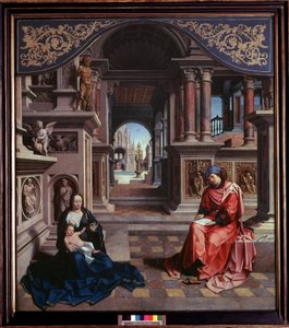 聖母を描く聖ルカ ヤン・ゴッセール（1478 ca-1532）による絵画 1515年 Dim 205x230 cm プラハ国立美術館 作： Jan (c.1472 c.1533) Gossaert