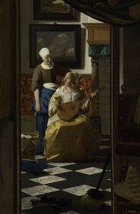 ラブレター、c.1669-70 作： Jan Vermeer van Delft