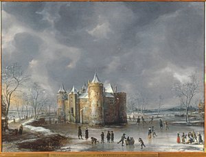 冬のミューデン城