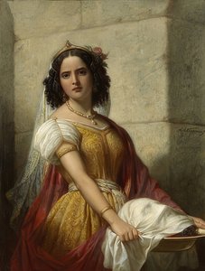 洗礼者ヨハネの頭を持つサロメ。 1861年頃 作： Jan Adam Janszoon Kruseman
