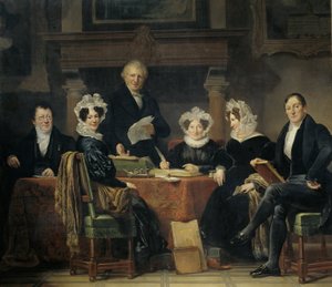 ハンセン病患者病院の摂政と摂政、アムステルダム、1834-35 作： Jan Adam Kruseman
