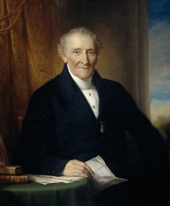 ロドルフ・ル・シュヴァリエ (1777-1865)、アムステルダム商人、オランダ鉄道会社の 3 人の創設者の 1 人 作： Jan Adam Kruseman