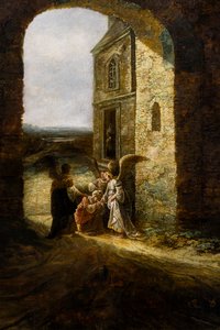 アブラハムへの3人の天使の出現 作： Jan Aertsen Marienhof