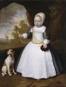犬を連れた少年の肖像 作： Jan Albertsz Rootius
