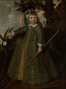 ビリーゴートを持つ少年の肖像 作： Jan Albertsz. Rotius