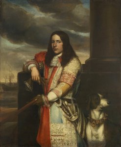 オランダ人：エンゲル・デ・ルイター（1649-83）。副提督、ミヒエル・アドリアエンス・ド・ルイターの息子 エンゲル・ド・ルイターの肖像 作： ジャンアンドレアリーベンス