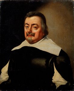 「胸当てをつけた男の肖像」、17 世紀 作： Jan Anthonisz van Ravesteyn