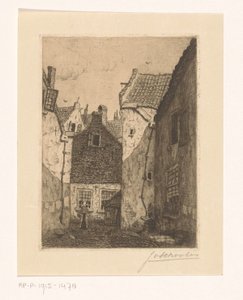 中庭 作： Jan Antonius van Schooten (signed by artist)