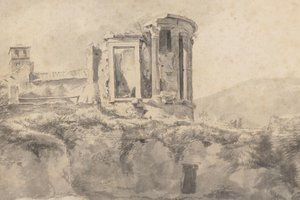 チボリのヴェスタ神殿の眺め 作： Jan Asselijn (possibly)