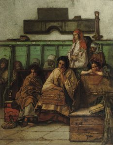 プラハシナゴーグの女性用ベンチ、1855年 作： Jan August Hendrik Leys