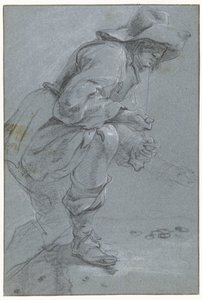 「こてん」を弾く男 作： Jan Baptist Weenix