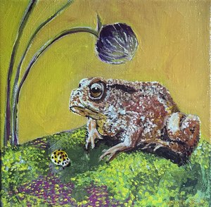 ヒキガエル、2023年（キャンバスにアクリル画） 作： Jan Barzottini