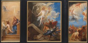 スナイダーズの三連祭壇画。 1659年頃 作： Jan Boeckhorst