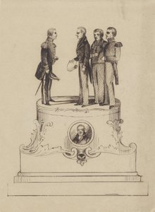 1863年オランダ王国独立50周年記念モニュメントのデザイン 作： Jan Bos