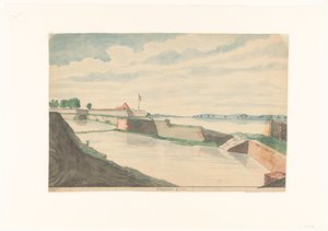 コーチン近くのクランガヌール砦 作： Jan Brandes (signed by artist)