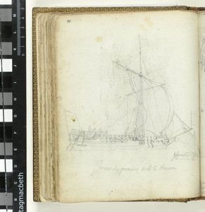 2 つのステアリング オールを持つジャワのプロア 作： Jan Brandes