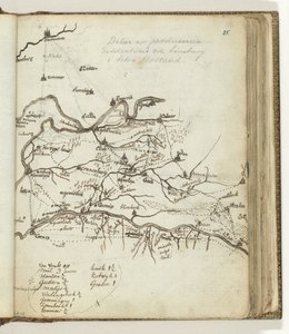 Doetinchem と Venlo の間の地域の地図 作： Jan Brandes