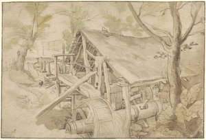森の鍛冶場 作： Jan Brueghel (I) (circle of)