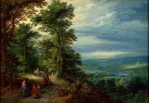Edge of the Forest The Flight into Egypt」（1610年）。   作： Jan Brueghel the Elder