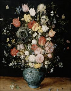 青い花瓶の花 1608年頃